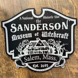 Spirit Black and White Witchcraft Museum Sign